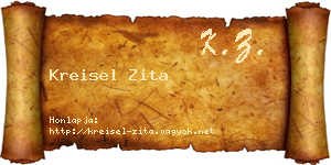 Kreisel Zita névjegykártya